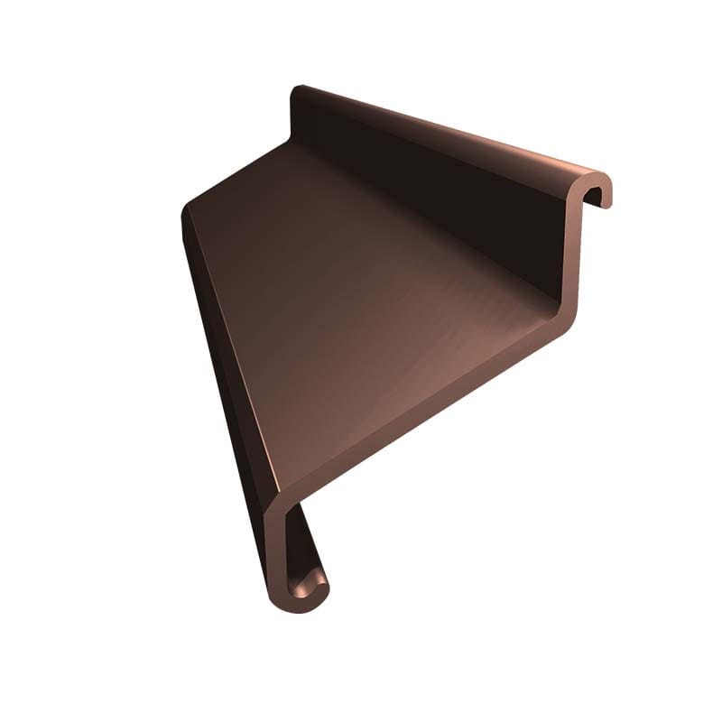 Łącznik LK102 do profili okapowych K102 brązowy RAL 8019 Renoplast