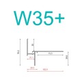 RENOPLAST Profil W35 PLUS szary RAL 7037