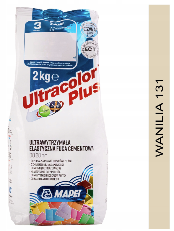 fuga cementowa ULTRACOLOR PLUS 2kg 131 wanilia
