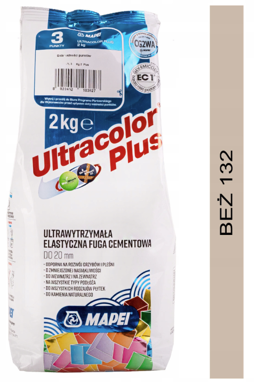 fuga cementowa ULTRACOLOR PLUS 2kg 132 beż