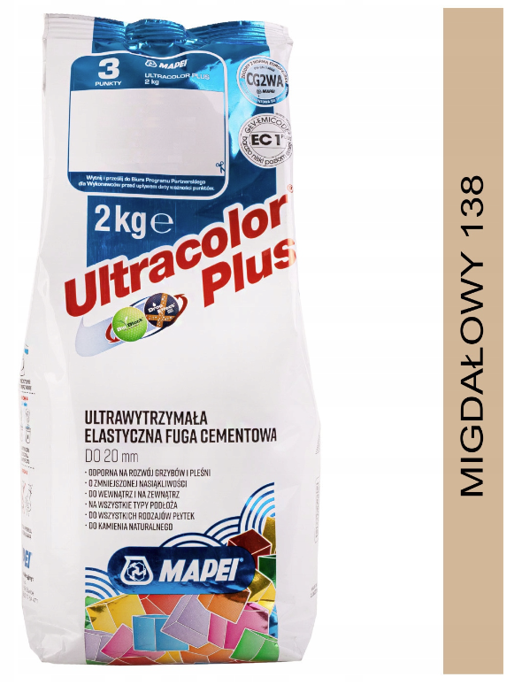 fuga cementowa ULTRACOLOR PLUS 2kg 138 migdałowy