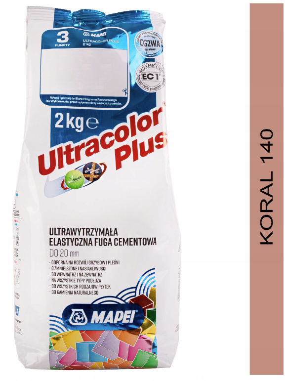 fuga cementowa ULTRACOLOR PLUS 2kg 140 koral