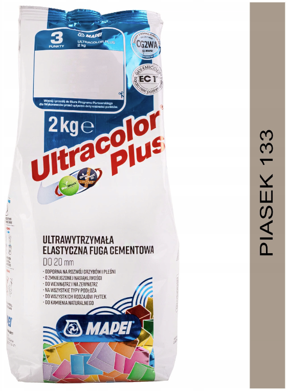 fuga cementowa ULTRACOLOR PLUS 2kg 133 piasek