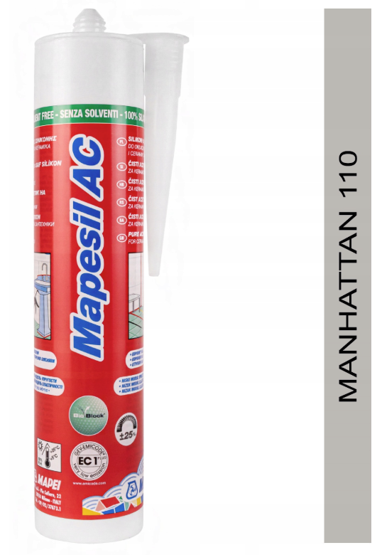 MAPESIL AC 310ml uszczelniacz silikonowy 110 manhattan