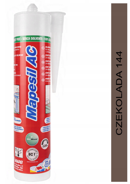 MAPESIL AC 310ml uszczelniacz silikonowy 144 czekolada