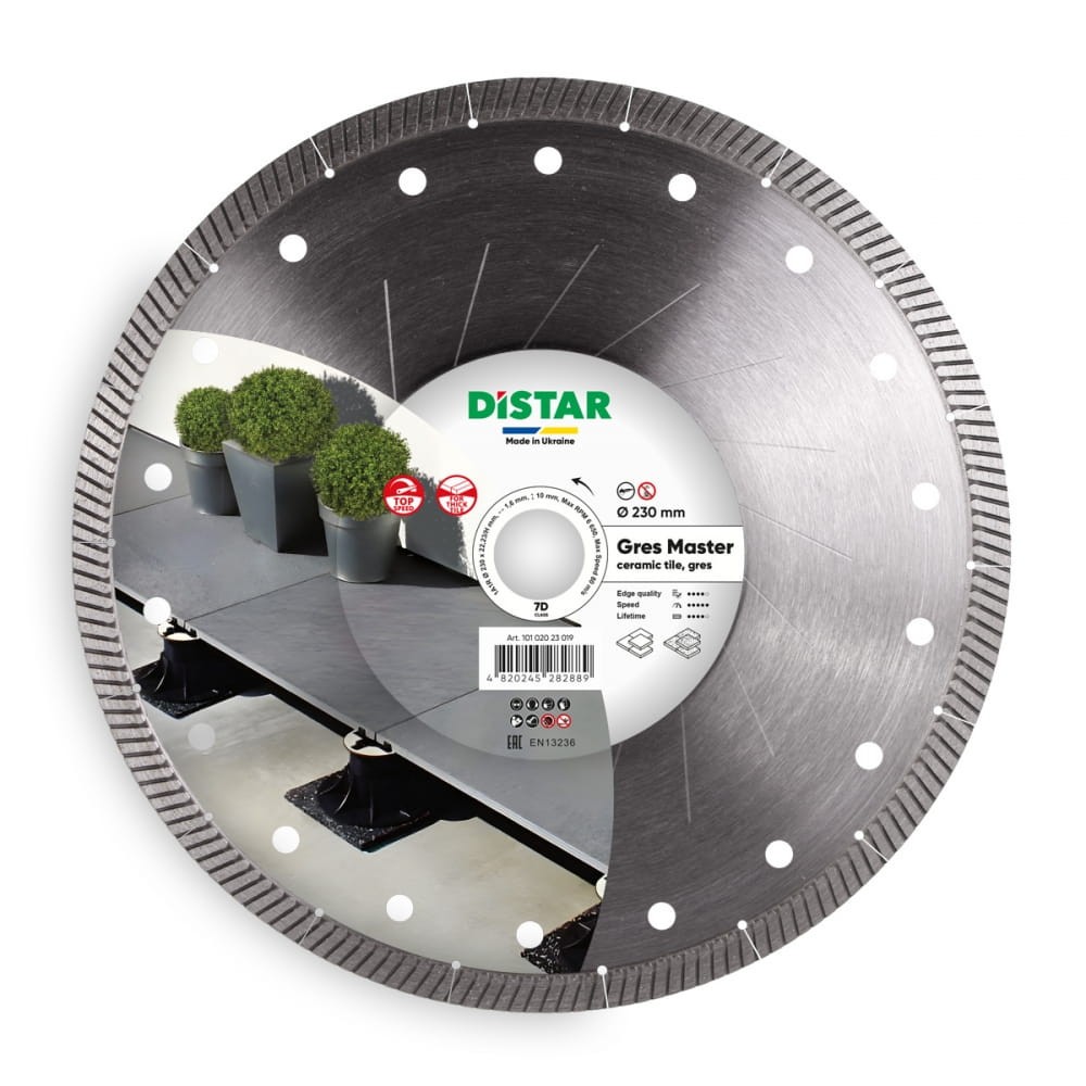 tarcza diamentowa do ceramiki i gresu GRES MASTER 230mm DISTAR