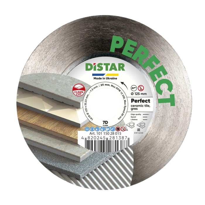 tarcza DIAMENTOWA 125mm Perfect DISTAR