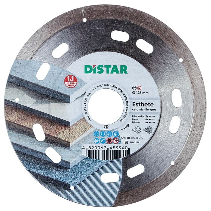 tarcza do cięcia gresu DIAMENTOWA ESTHETE 125mm DISTAR
