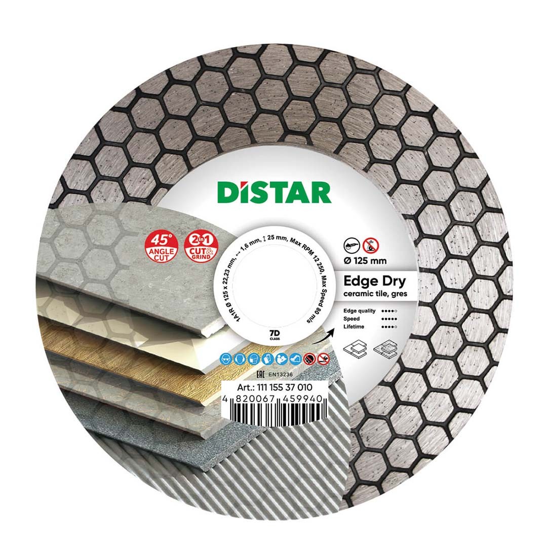 tarcza diamentowa EDGE DRY 1A1R 125mm DISTAR