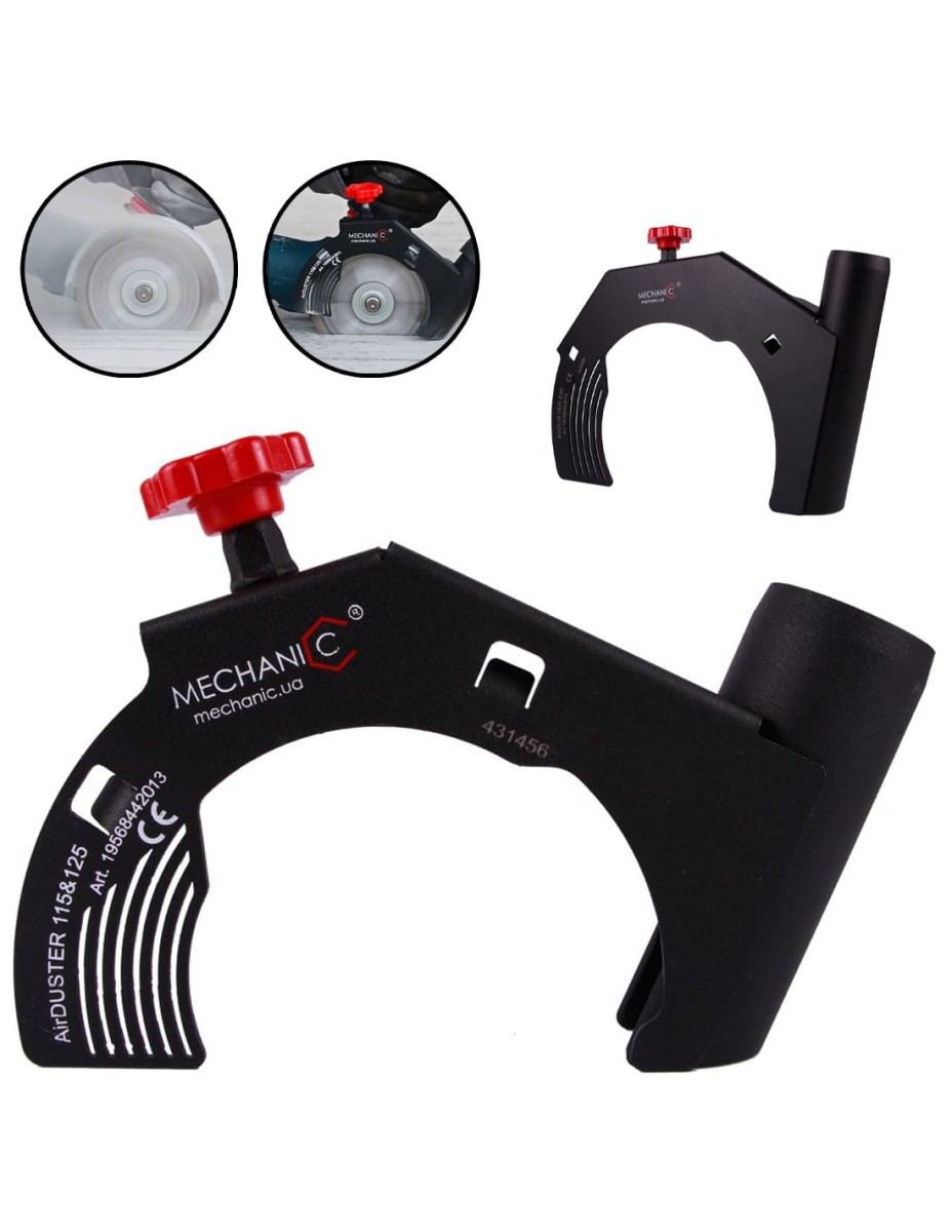 MECHANIC AirDUSTER Przystawka Do Szlifierki Kątowej odsysania Pyłu 115/125mm