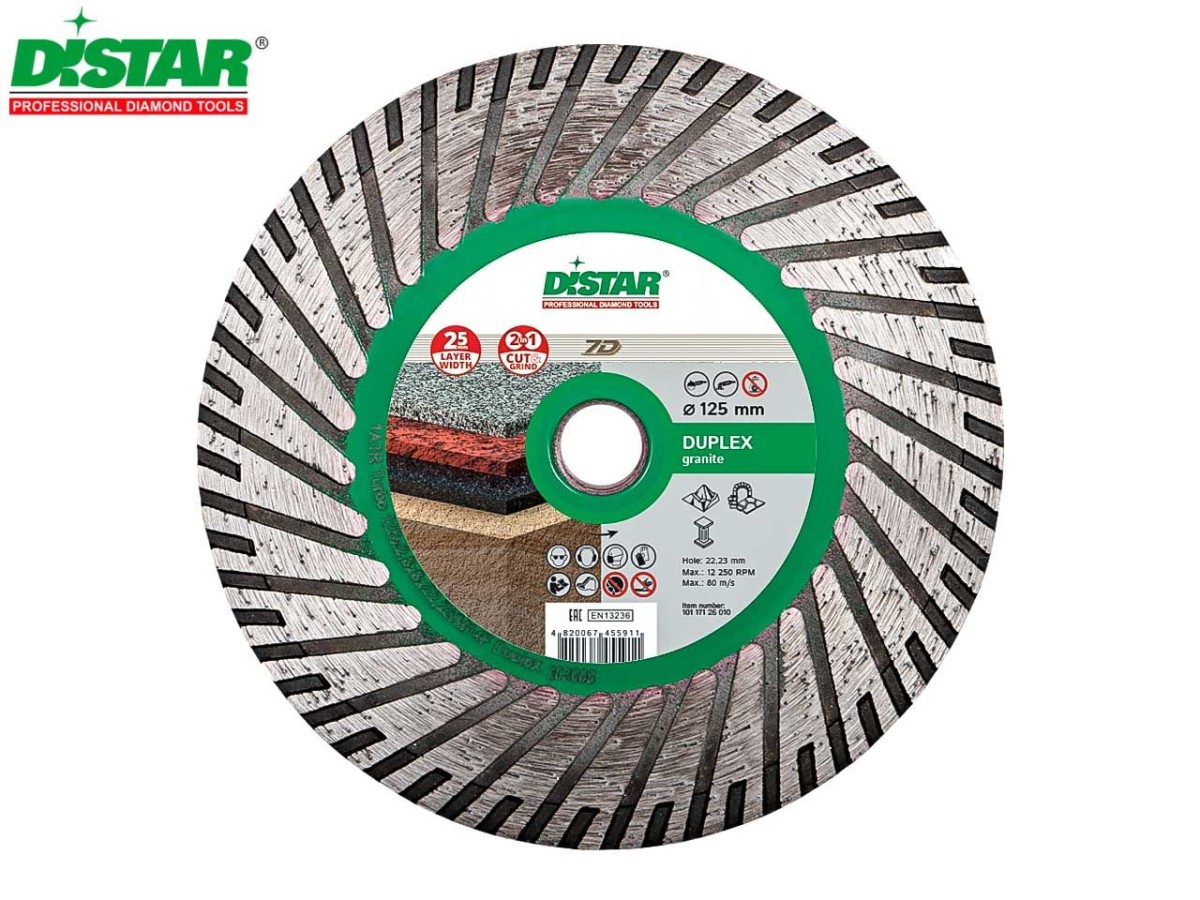tarcza diamentowa do obróbki kamienia TURBO 125 DISTAR