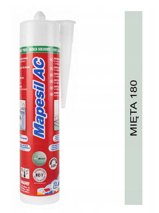 MAPESIL AC 310ml uszczelniacz silikonowy 180 mięta