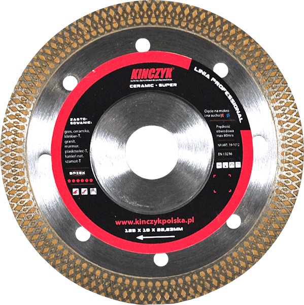 KINCZYK tarcza ceramiczna CERAMIC-SUPER 250x10x22,23