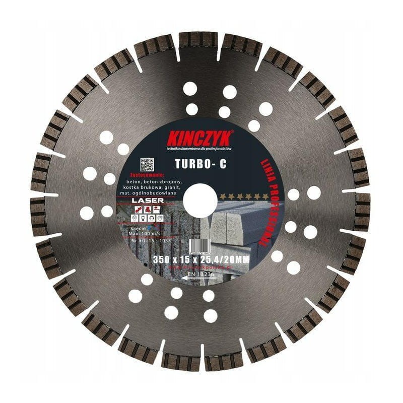KINCZYK tarcza diamentowa TURBO-C 230x15x22,23