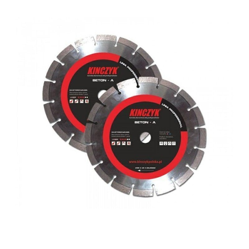 KINCZYK tarcza diamentowa do betonu TURBO-A 350x10x25,4/20