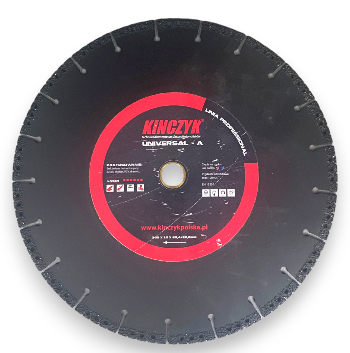 KINCZYK tarcza diamentowa UNIVERSAL-A  350x15x25,4/22,23