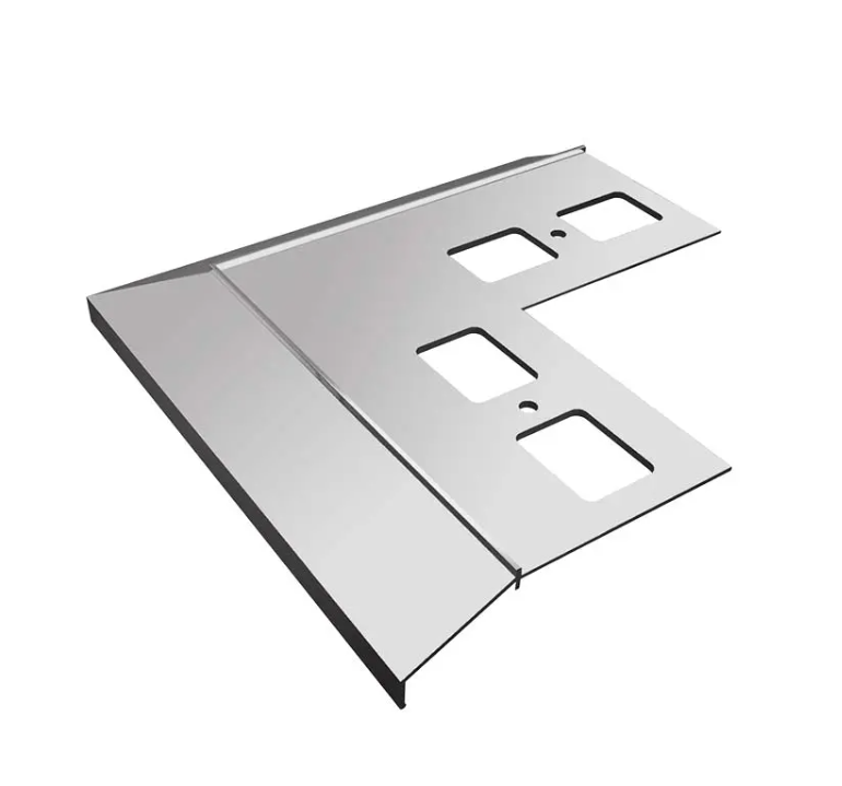 Narożnik zewnętrzny 90 stopni do profili K100 szary RAL 7037 Renoplast