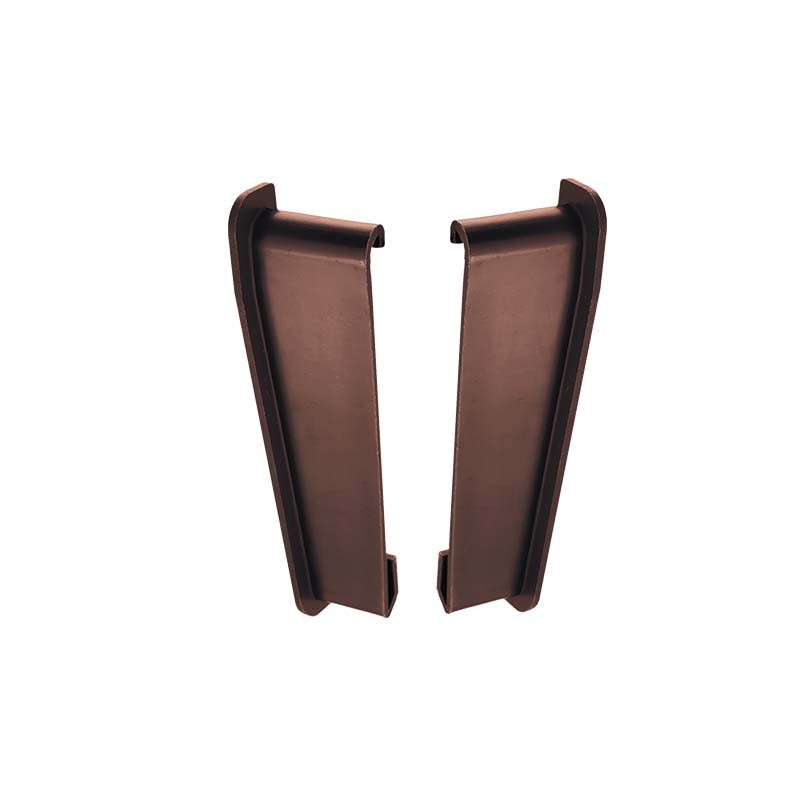 Zakończenie odbojniki(komplet) do systemu  W30/W60 brąz RAL 8019 Renoplast