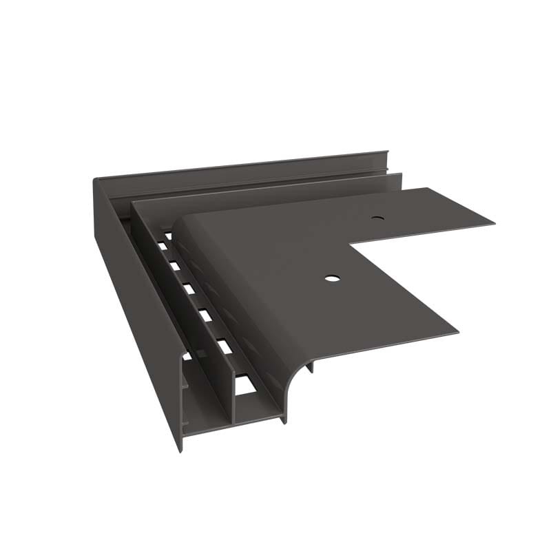 Narożnik zewnętrzny 90 stopni do profili W20 grafit RAL 7024 Renoplast