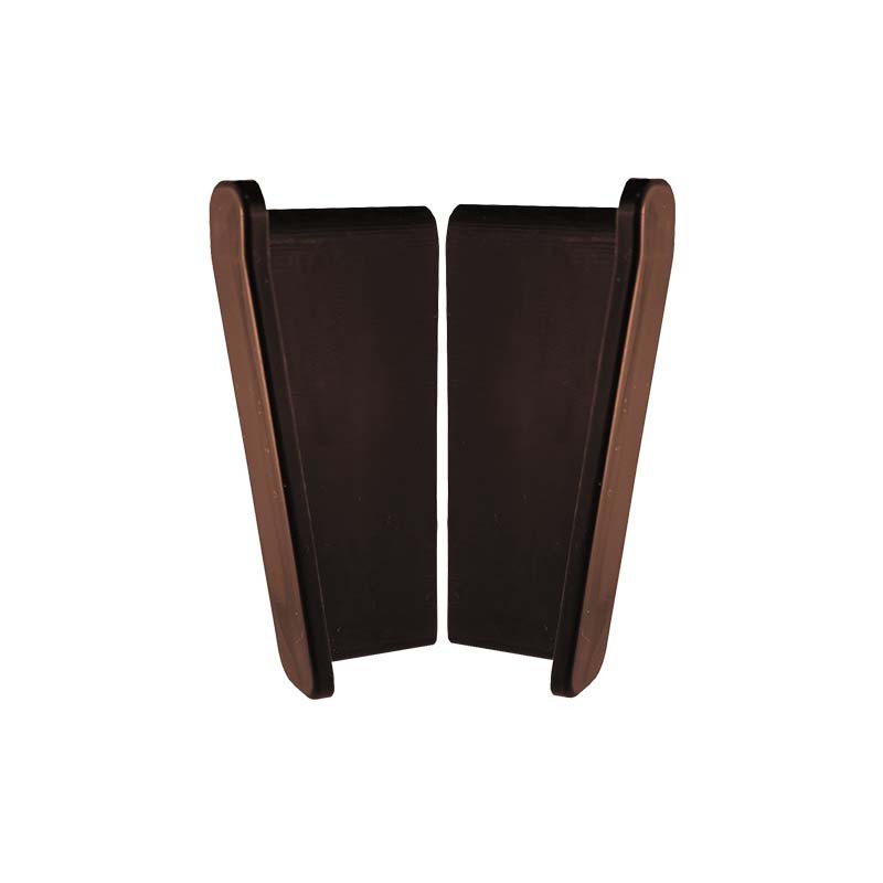 Zakończenie odbojnik(komplet) do profili W20/W20R/W35+ brąz RAL 8019 Renoplast