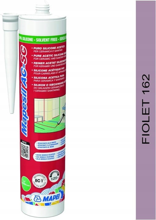 MAPESIL AC-SC 310ml uszczelniacz silikonowy 162 FIOLET