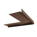 Narożnik zewnętrzny 90 stopni do profili schodowych Sw 90 MAXI  brąz RAL 8019 RENOPLAST