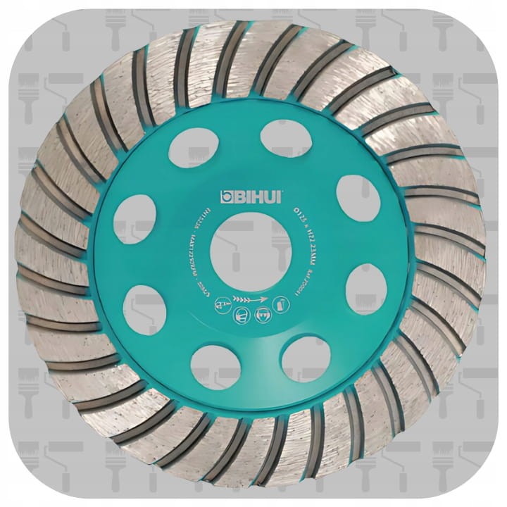TARCZA DIAMENTOWA DO SZLIFOWANIA BETONU GRANITU TURBO 125mm DCWT5 BIHUI
