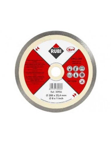 RUBI TARCZA DIAMENTOWA CPC 200 PRO DO CIĘCIA GRESU PORCELANOWEGO NA MOKRO 200X25,4mm