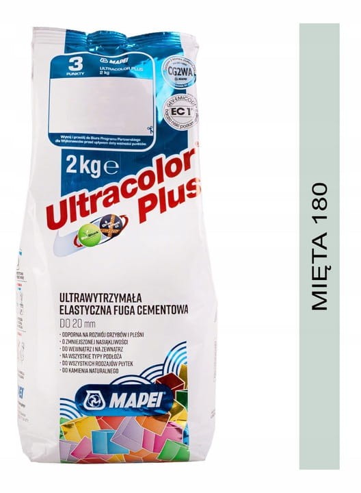 fuga cementowa ULTRACOLOR PLUS 2kg 180 mięta