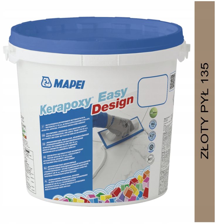 KERAPOXY EASY DESIGN 3kg fuga epoksydowa 135 złoty pył