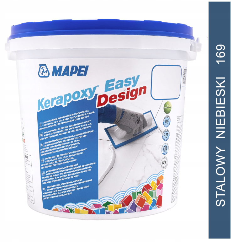 fuga epoksydowa KERAPOXY EASY DESIGN 3kg 169 stalowy niebieski