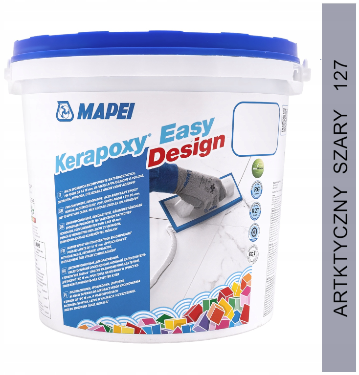 fuga epoksydowa KERAPOXY EASY DESIGN 3kg 127 arktyczny szary