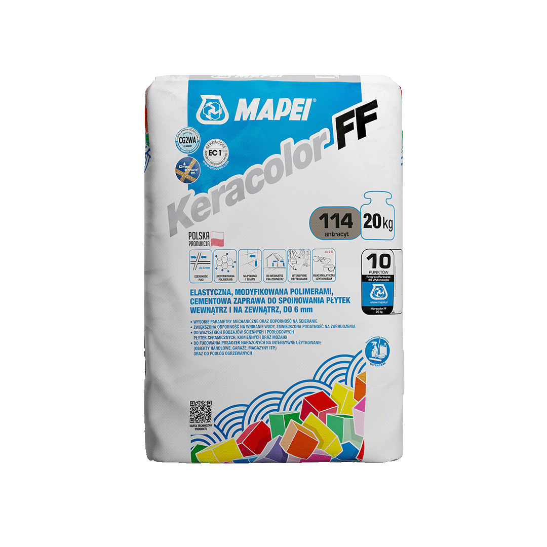 Keracolor FF-DE 20kg 114 antracyt fuga spoina