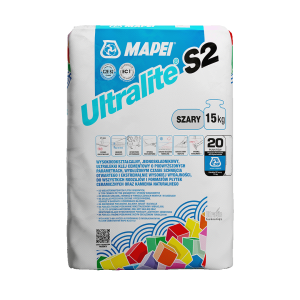 ULTRALITE S2 15kg szary Uniwersalny klej do dużych płytek i spieków