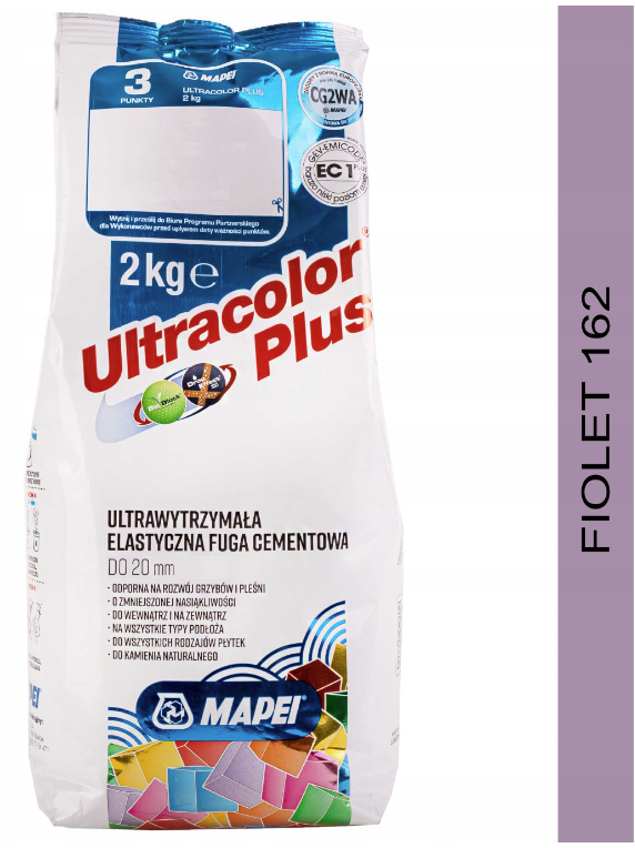 fuga cementowa ULTRACOLOR PLUS 2kg 162 FIOLET