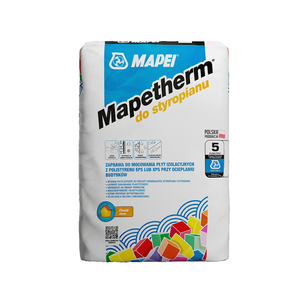 Mapetherm 25kg zaprawa do styropianu