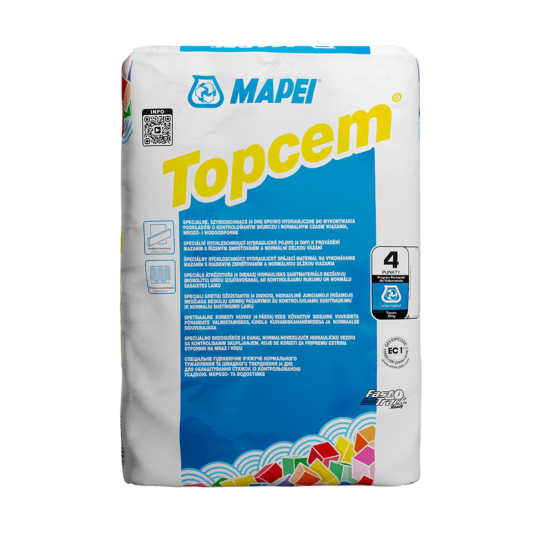 Topcem 20kg podkład krótki czas schnięcia MAPEI