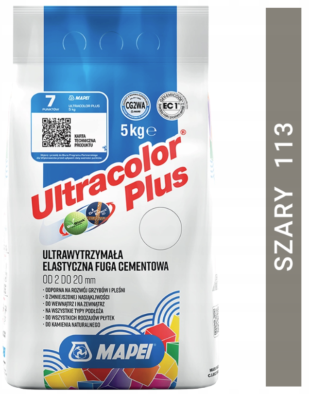 fuga cementowa ULTRACOLOR PLUS 5kg 113 szary