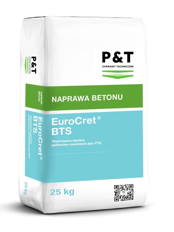 P&T EuroCret BTS 25kg Zaprawa Naprawcza