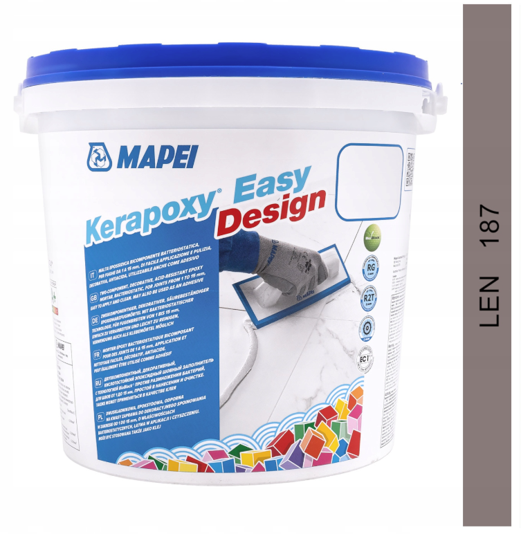 KERAPOXY EASY DESIGN 3kg fuga epoksydowa 187 len
