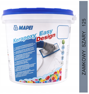 KERAPOXY EASY DESIGN 3kg fuga epoksydowa 125 zamkowy szary