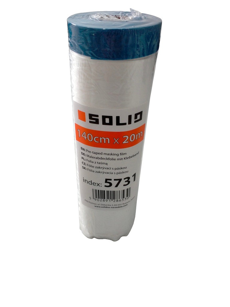 Folia Malarska z Taśmą STRONG UV SOLID 140cm x 20m (5731)