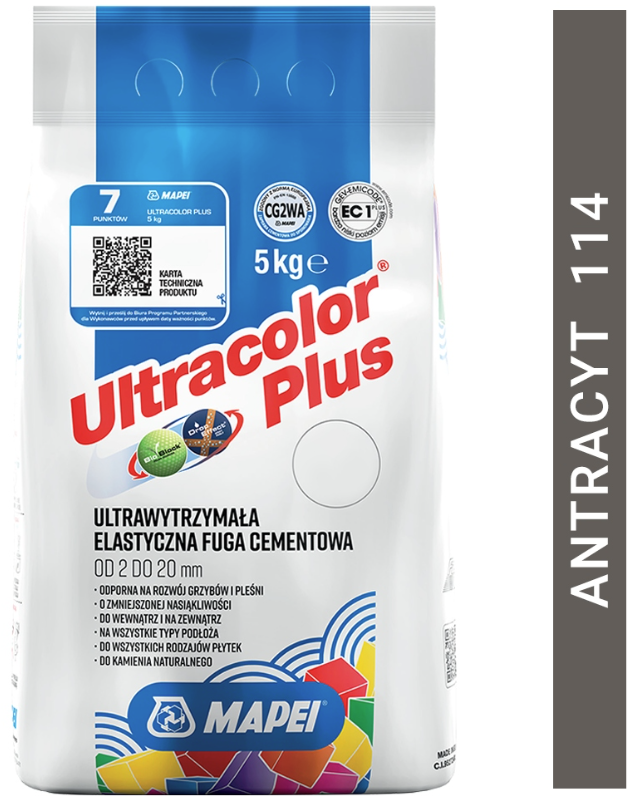 fuga cementowa ULTRACOLOR PLUS 5kg 114 antracyt