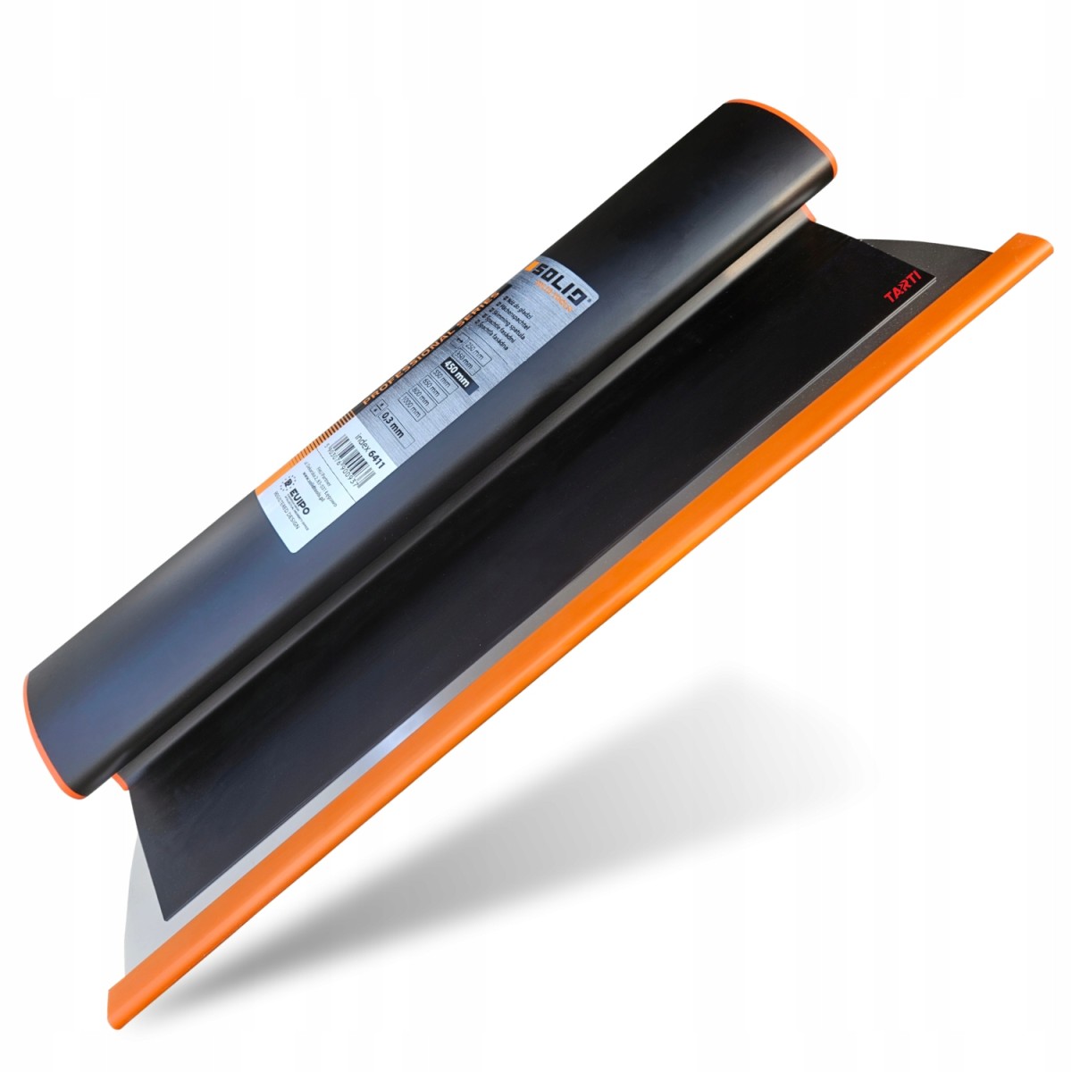 Pióro nóż szpachla do gładzi anodowane czarny 550mm SOLID 6412