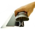 Pióro nóż szpachla do gładzi anodowane czarny 550mm SOLID 6412