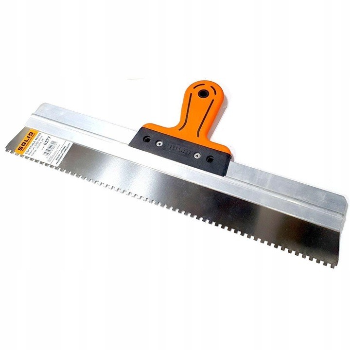 Szpachla rakla zębata 4mm fasadowa nierdzewna 450mm SOLID 6277