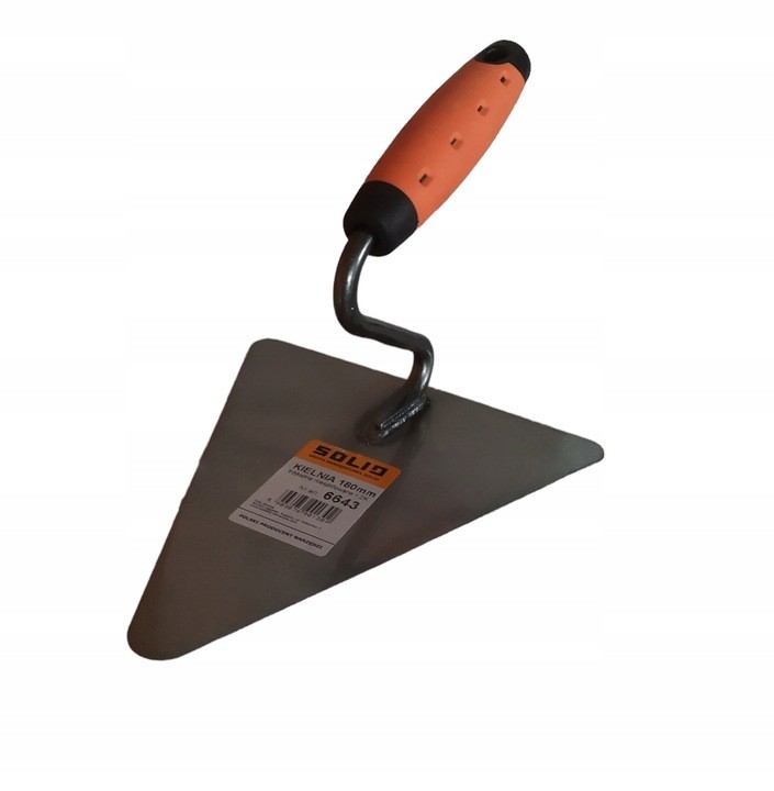 Kielnia budowlana murarska trójkątna stal hartowana 220mm r.2K SOLID 6645