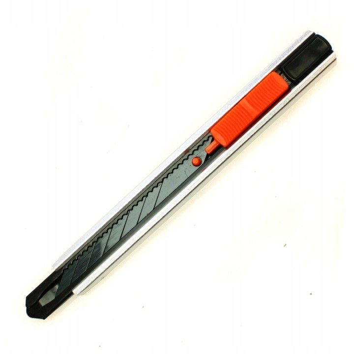 Nóż tapeciak metalowy do tapet BLACK TIGER BLISTER 9mm SOLID 6483B