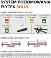 System mocowania płytek klipsy montażowe MEGA 1mm 100szt SOLID 6493
