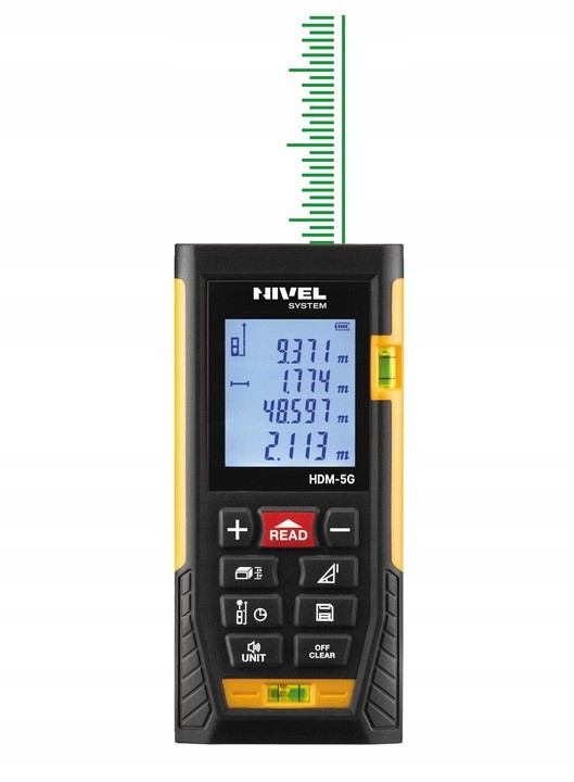 Dalmierz laserowy Nivel System HDM-5G – zielony laser 50m
